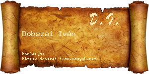 Dobszai Iván névjegykártya